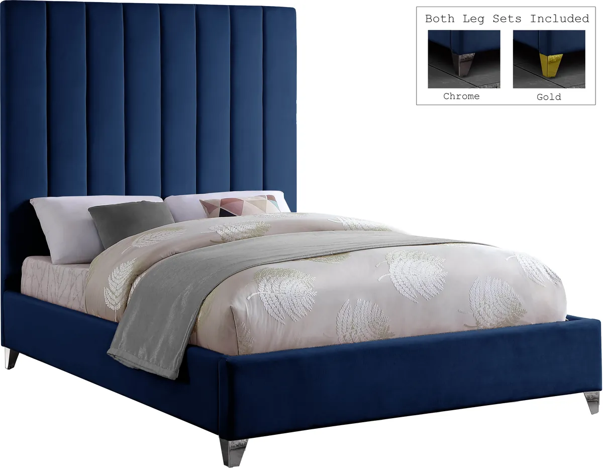 Via - King Bed - Navy - View 2