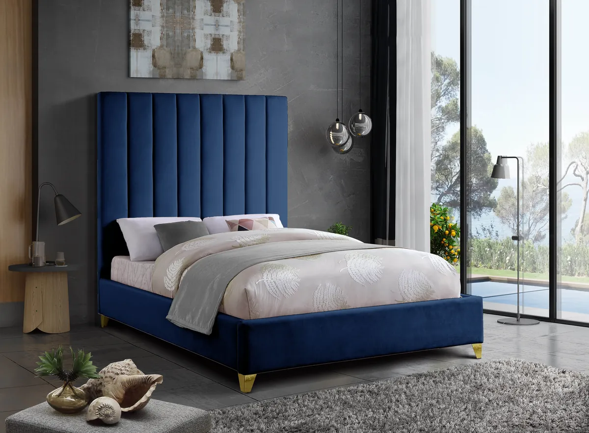 Via - King Bed - Navy