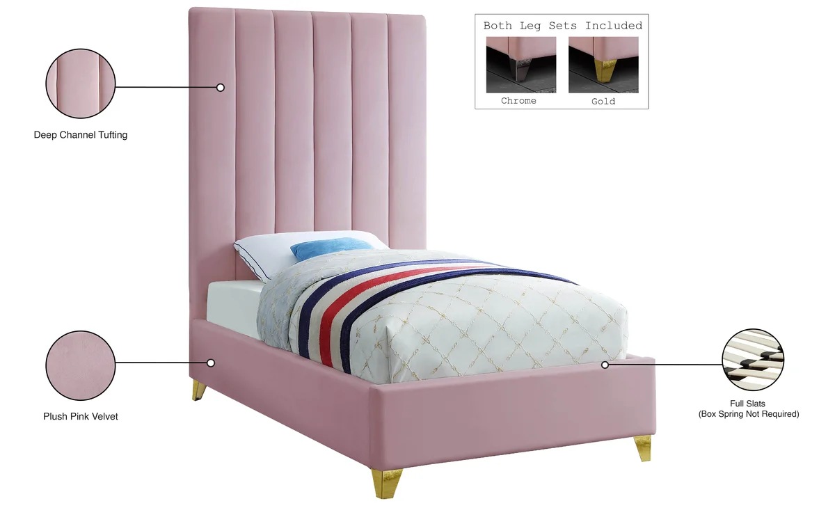 Via - Twin Bed - Pink