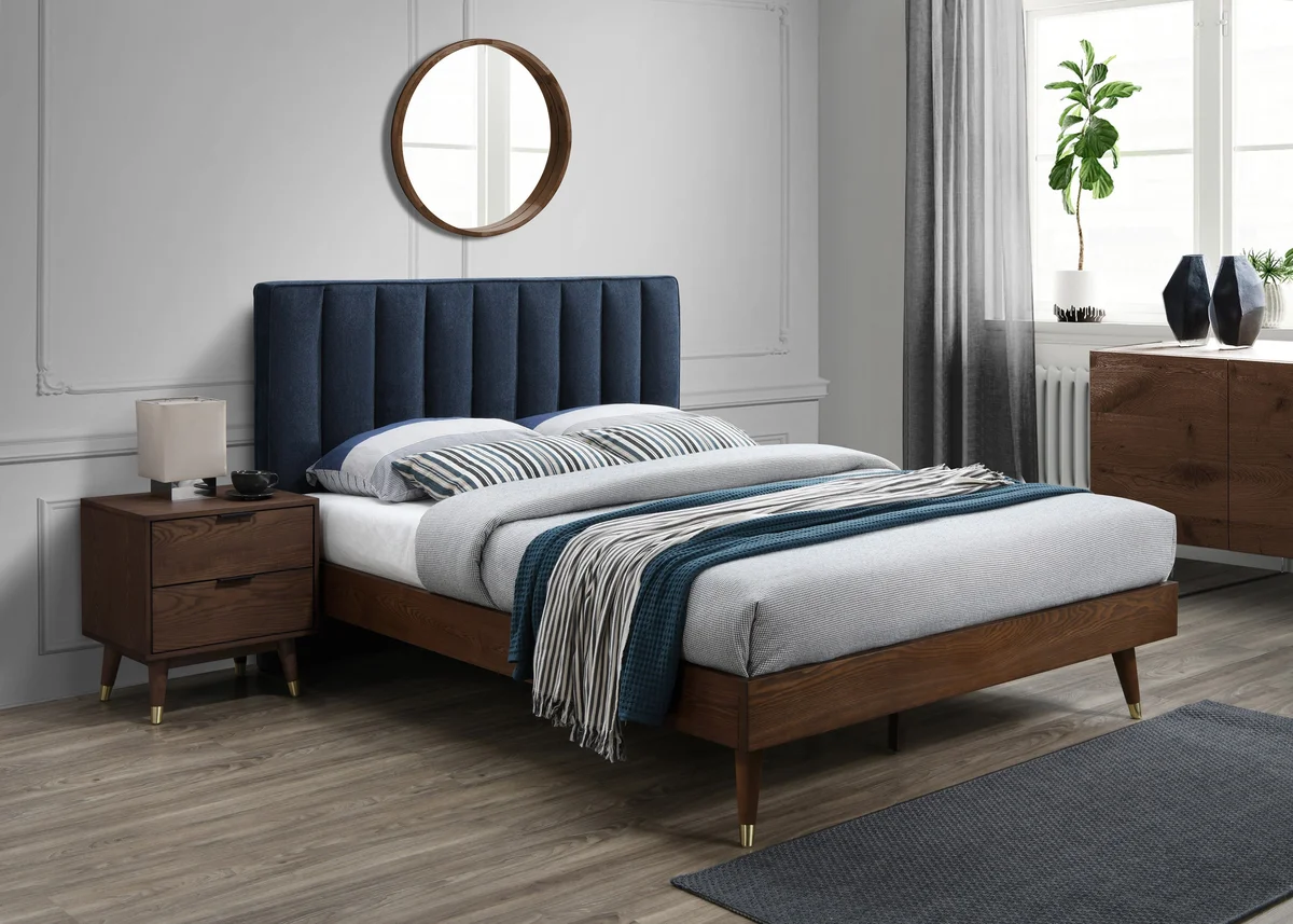 Vance - Queen Bed - Navy