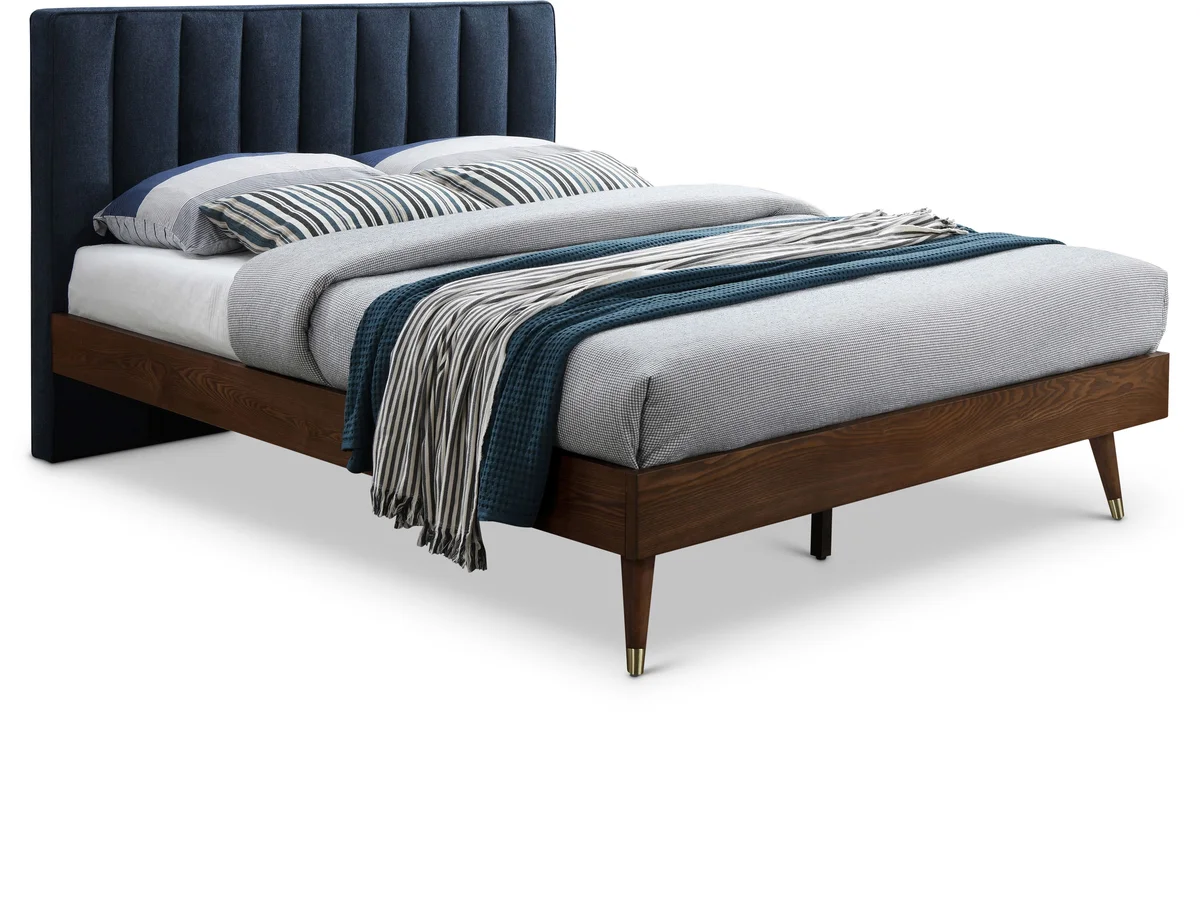 Vance - Queen Bed - Navy