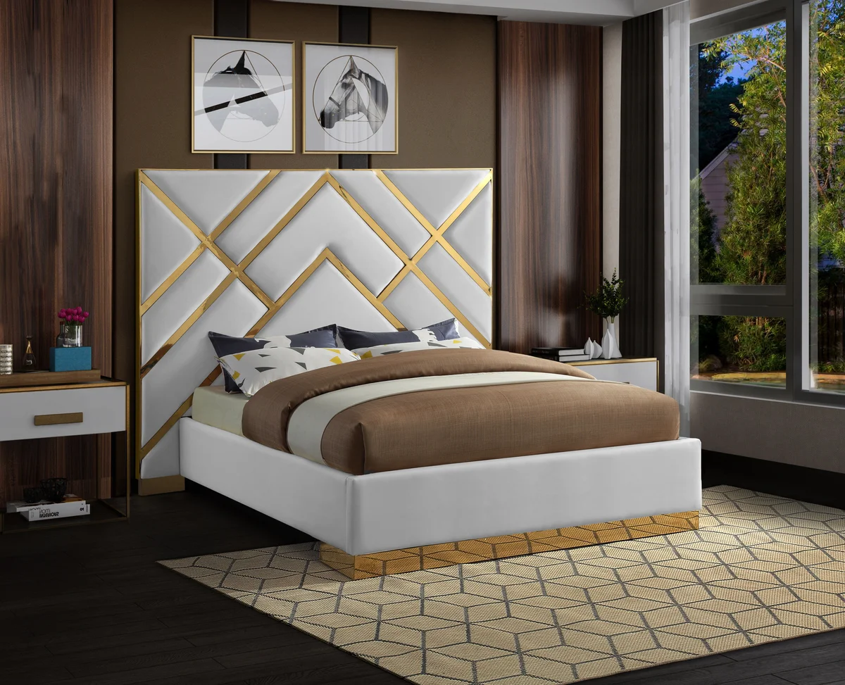 Vector - King Bed - White - View 2