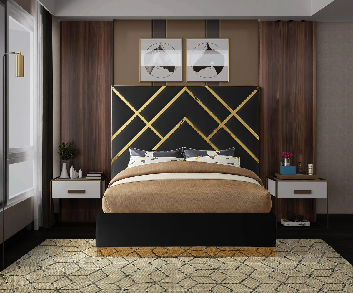 Vector - Queen Bed - Black