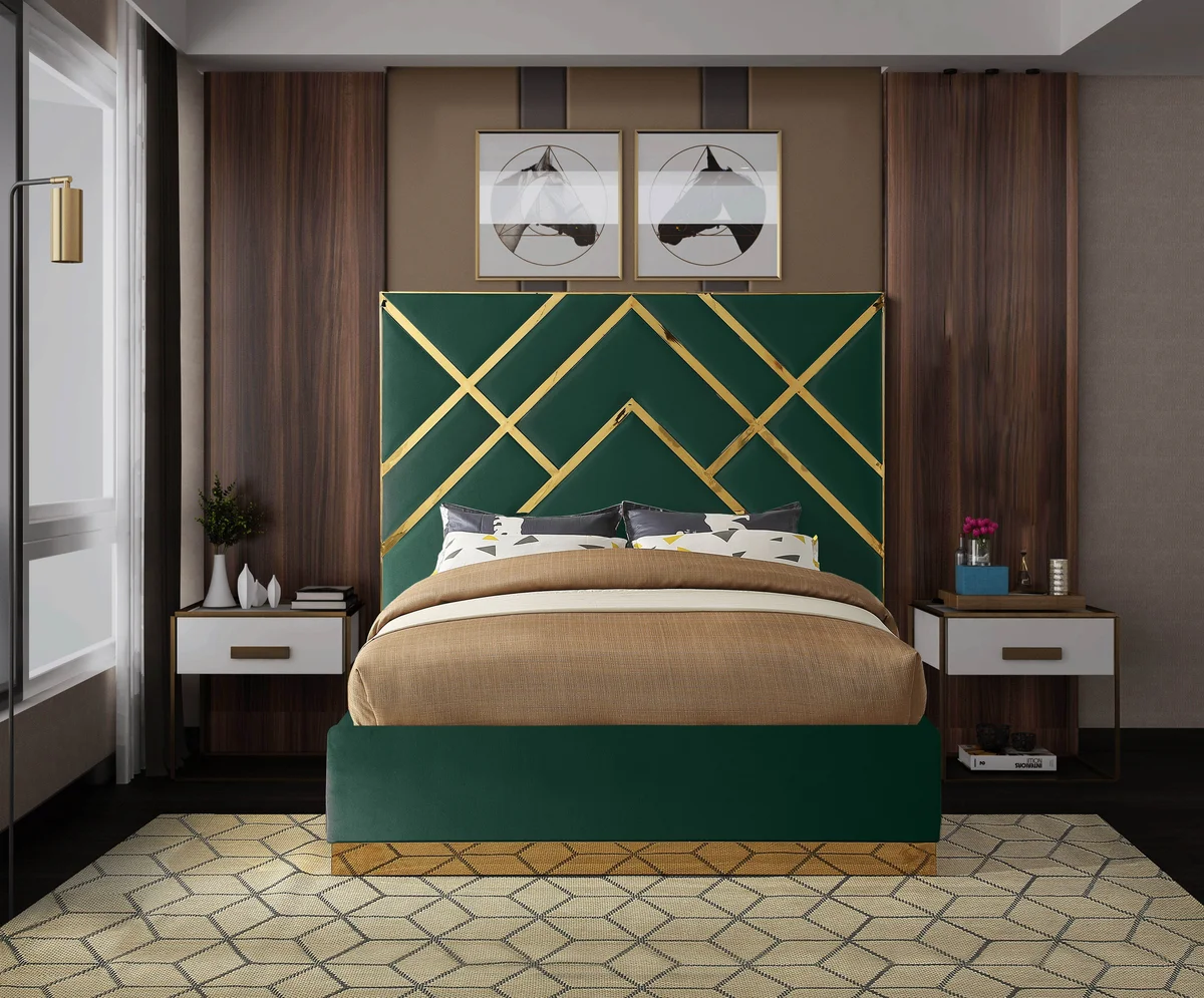 Vector - King Bed - Green