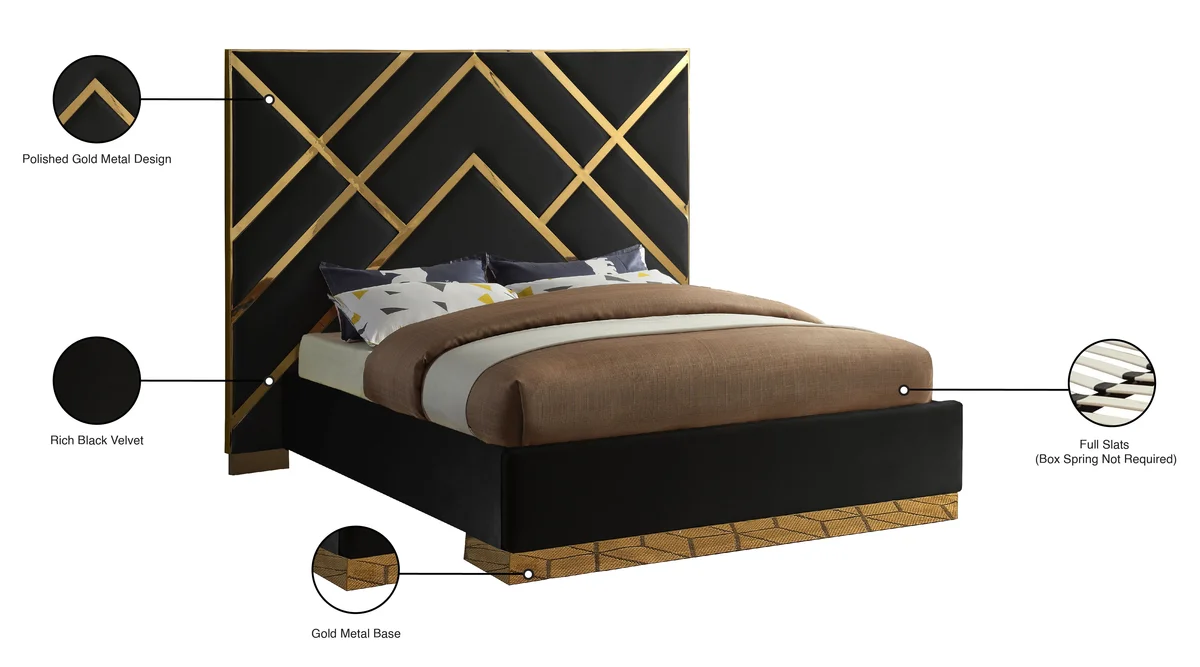 Vector - King Bed - Black
