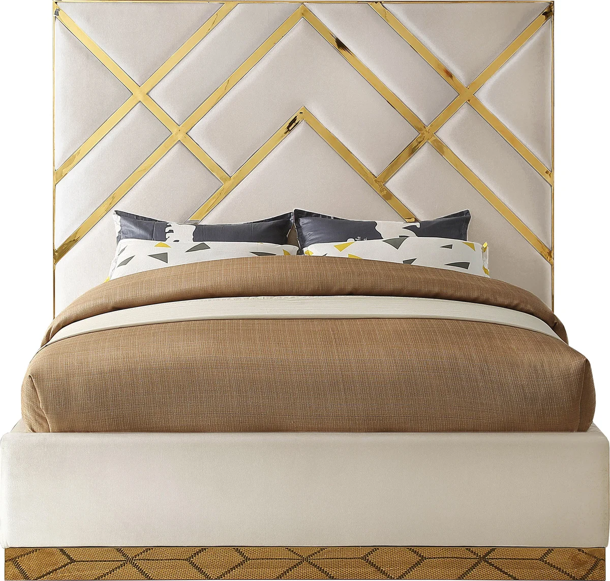 Vector - Queen Bed - Cream