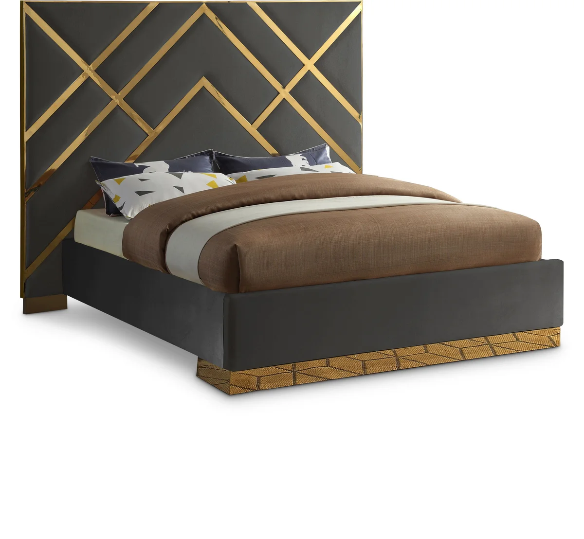 Vector - King Bed - Gray