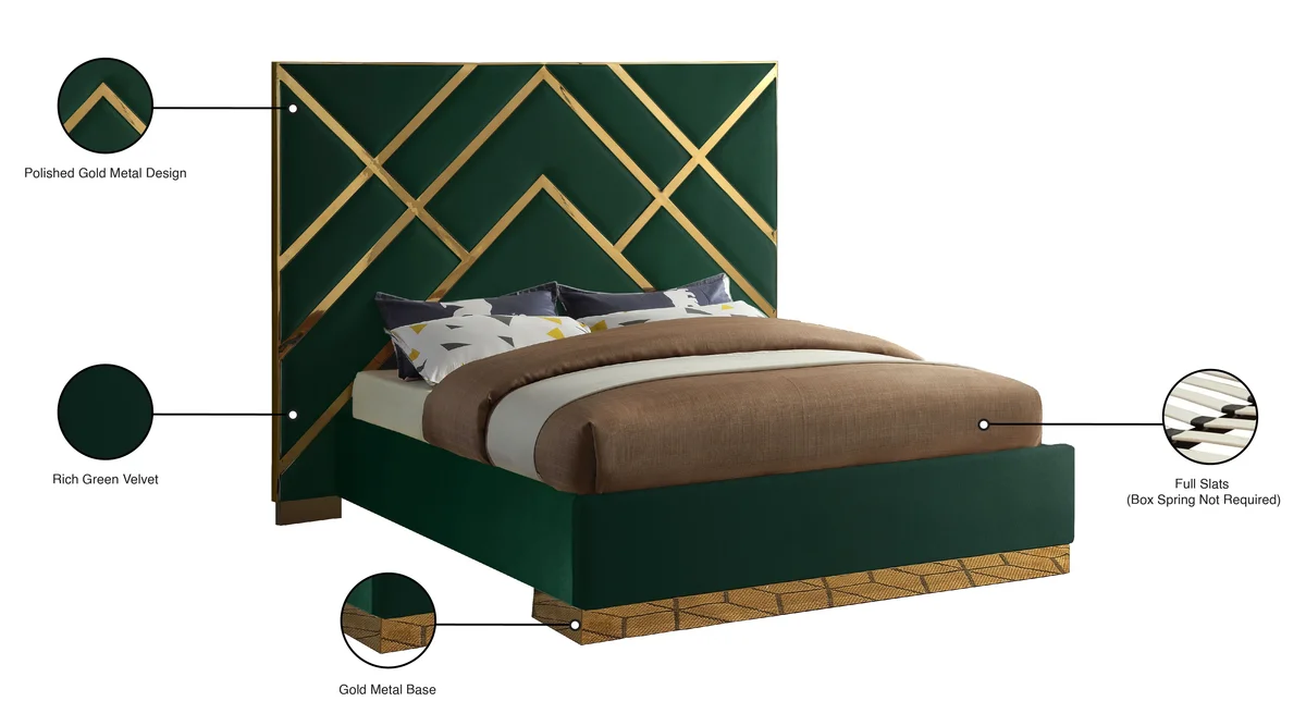 Vector - Queen Bed - Green