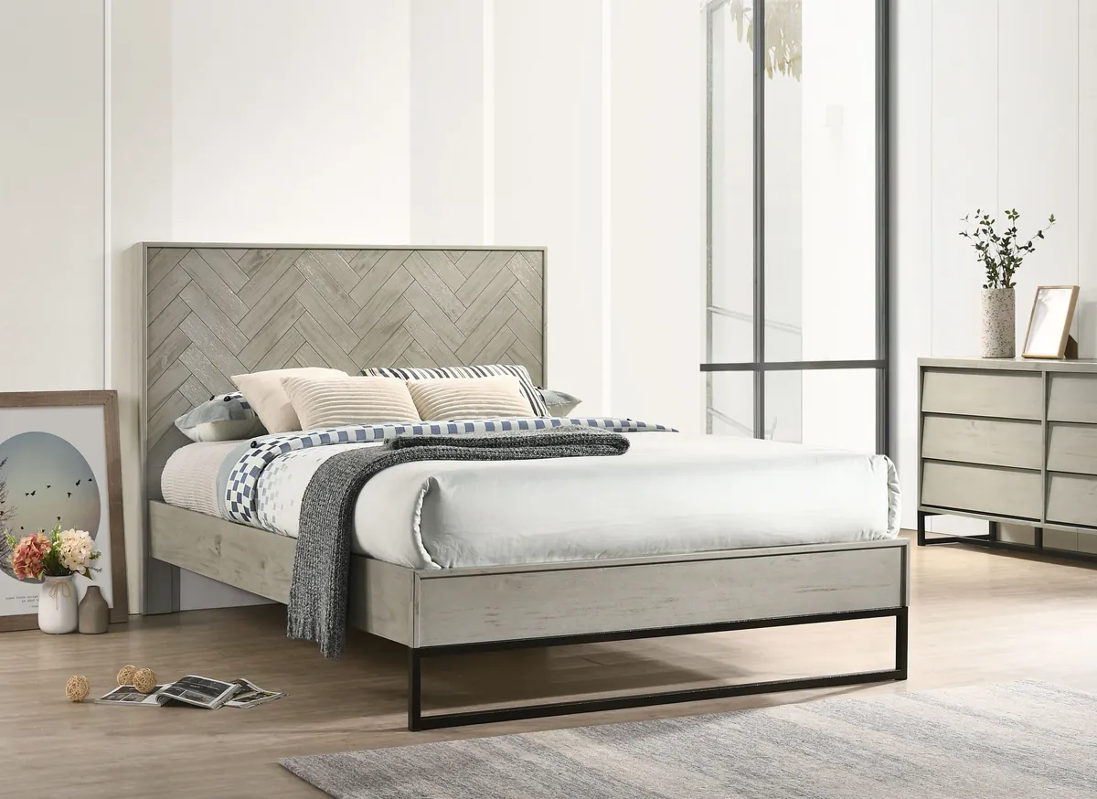 Weston - Queen Bed - Gray Stone - View 2