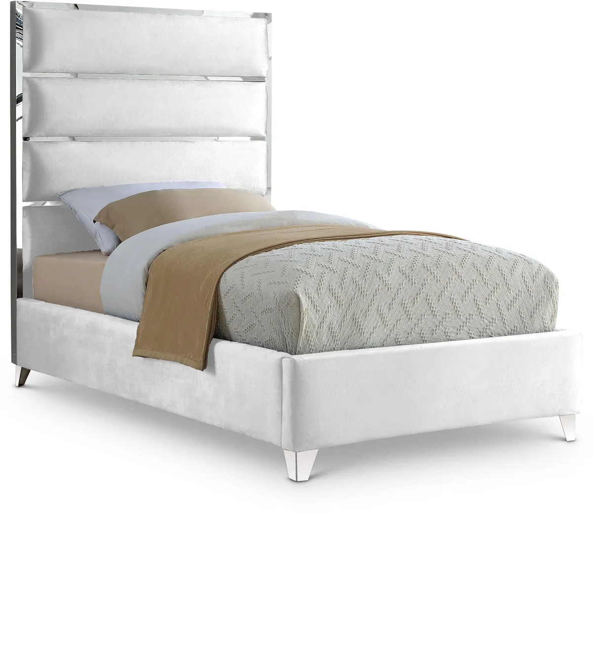 Zuma - Twin Bed - White