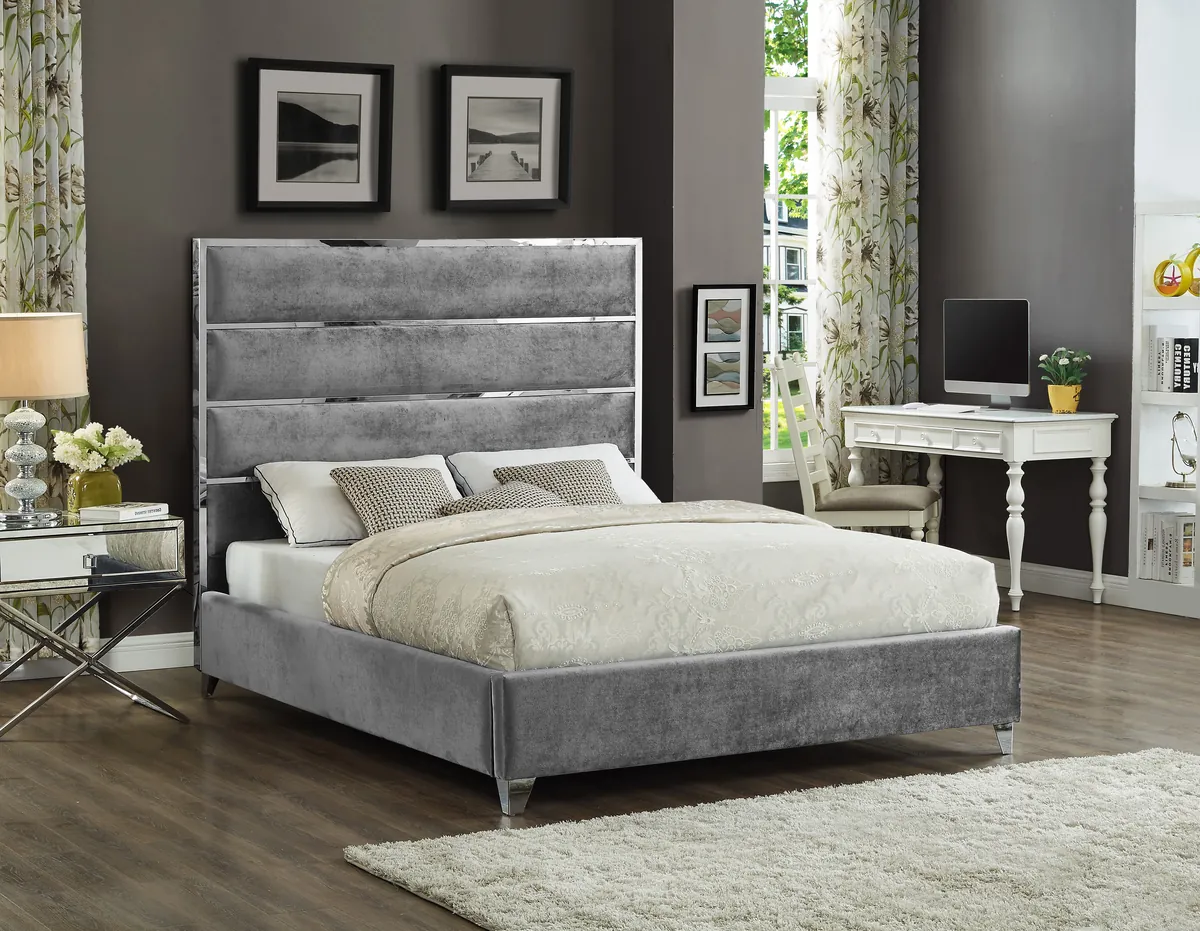 Zuma - King Bed - Gray - View 2