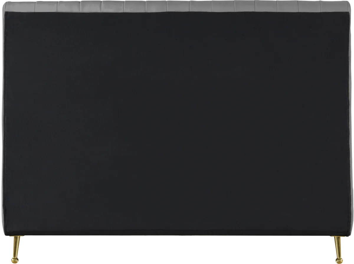 Zara - King Bed - Gray