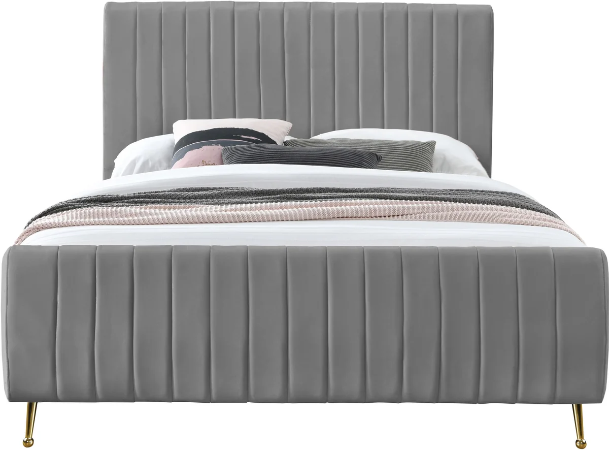 Zara - Queen Bed - Gray