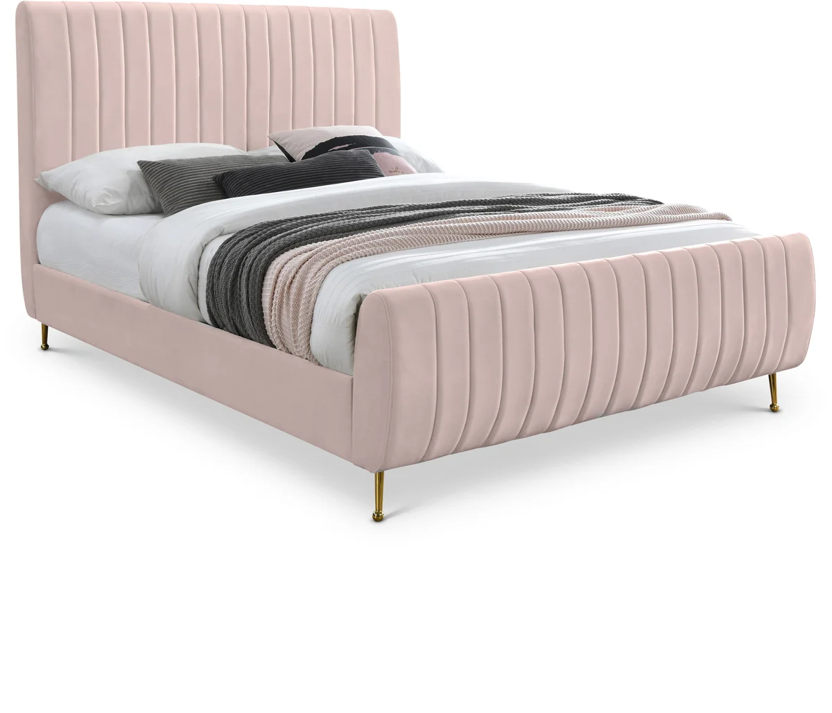 Zara - King Bed - Pink
