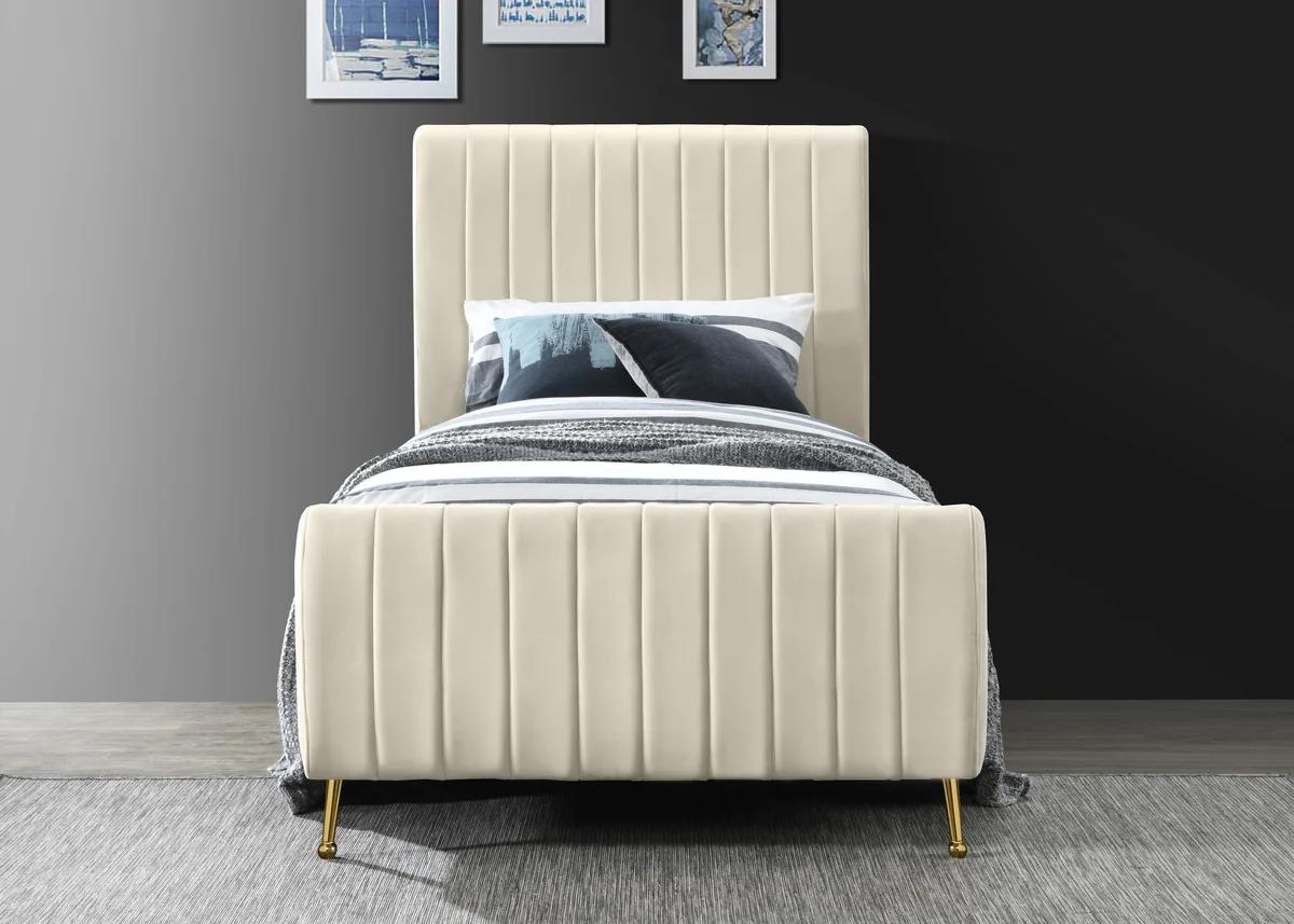 Zara - Twin Bed - Cream