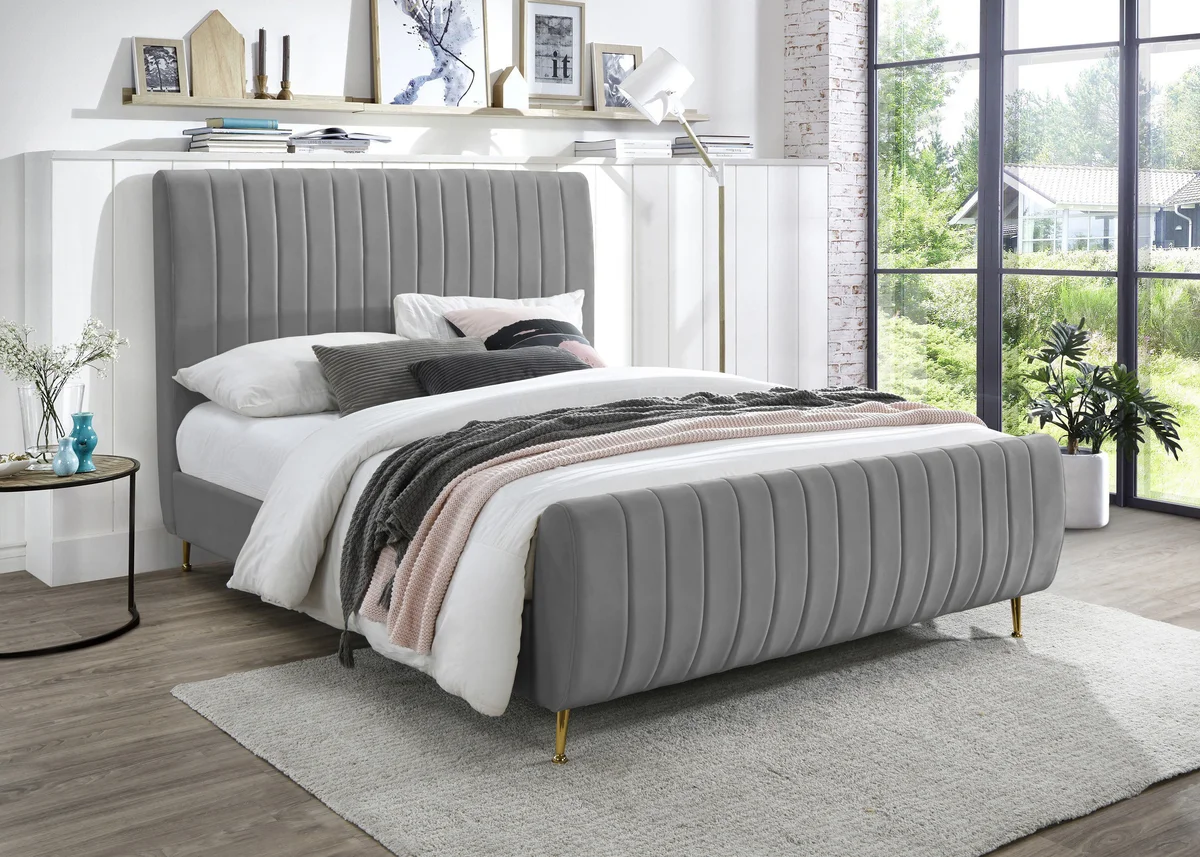 Zara - Full Bed - Gray - View 2
