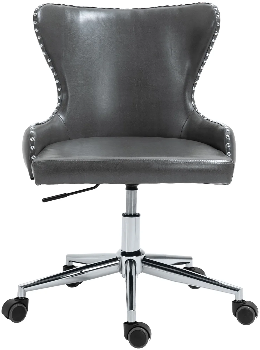 Hendrix - Office Chair - Gray - Faux Leather