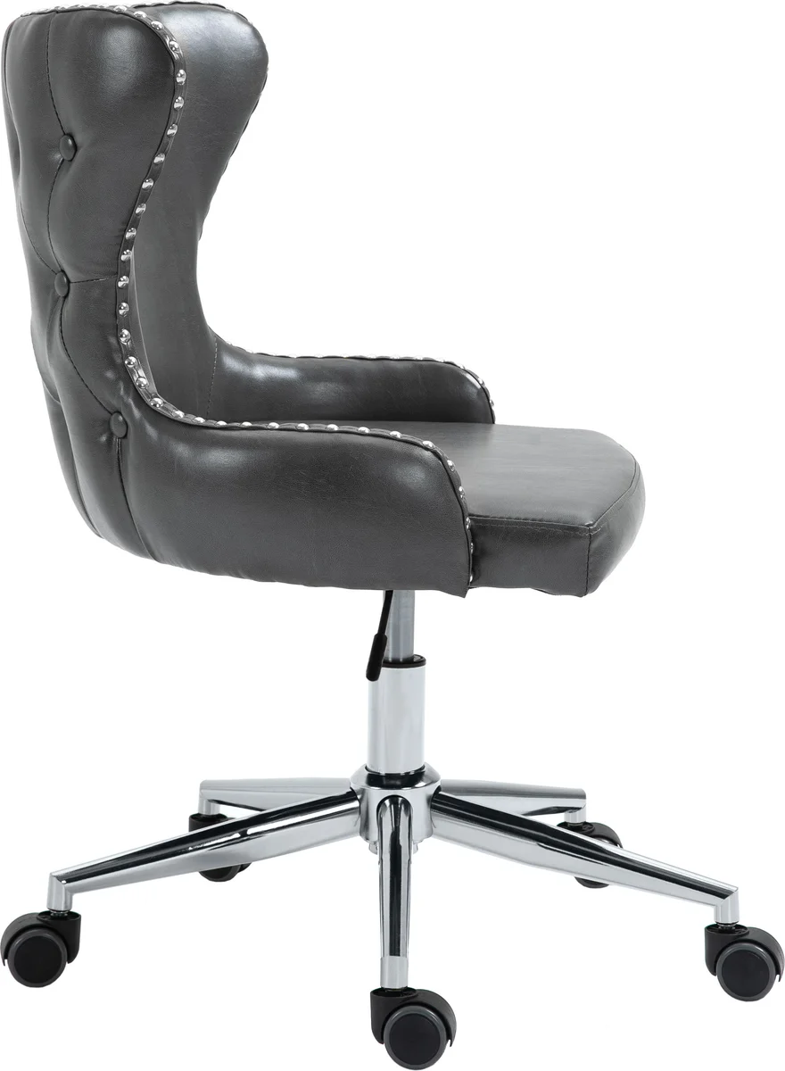 Hendrix - Office Chair - Gray - Faux Leather