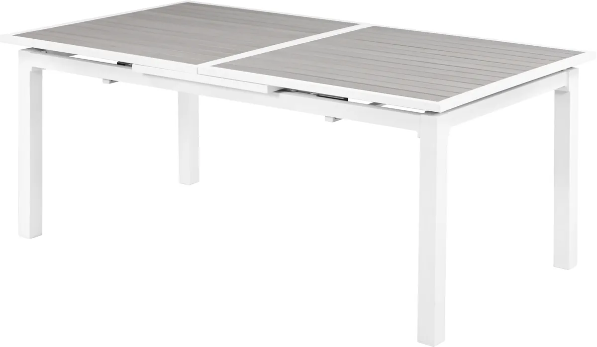 Nizuc - Outdoor Patio Extendable Dining Table - Light Gray