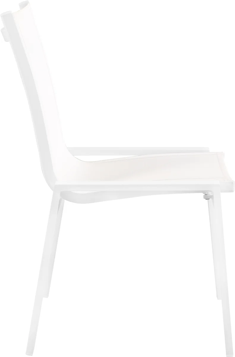 Nizuc - Outdoor Patio Dining Chair With White Frame (Set of 2) - White