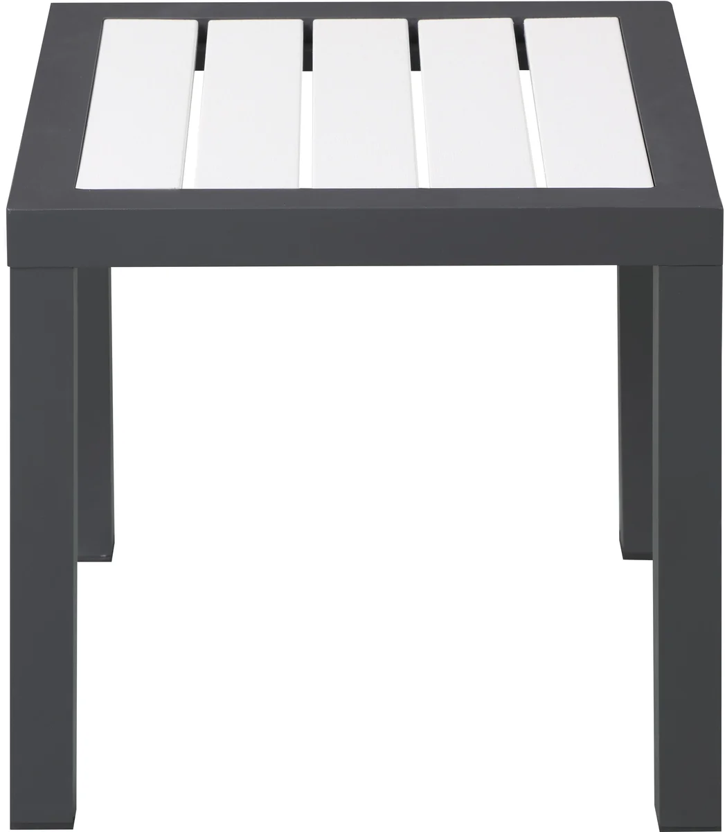 Nizuc - Outdoor Patio End Table - White