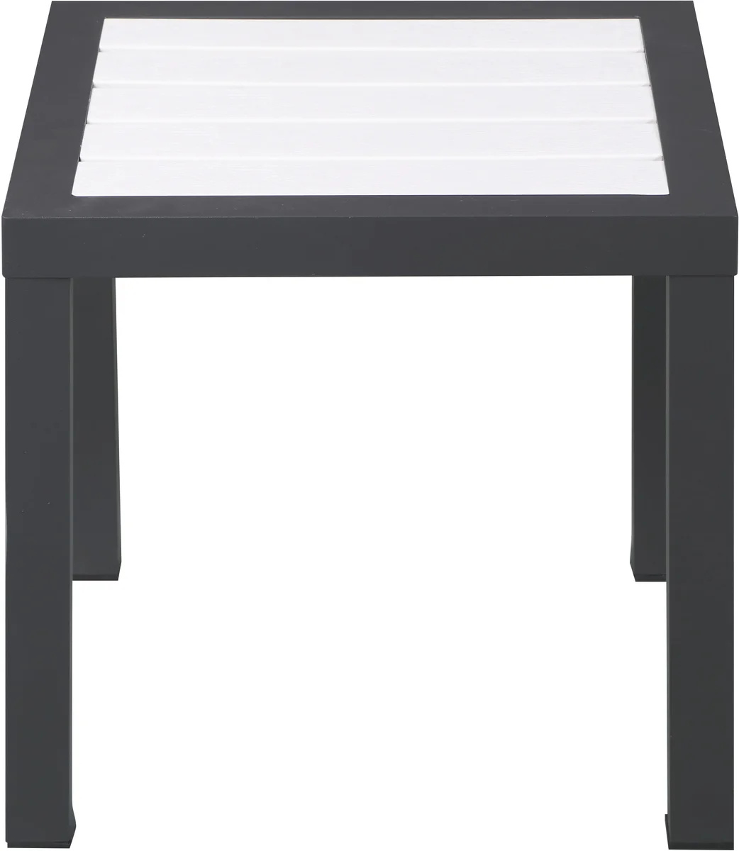 Nizuc - Outdoor Patio End Table - White