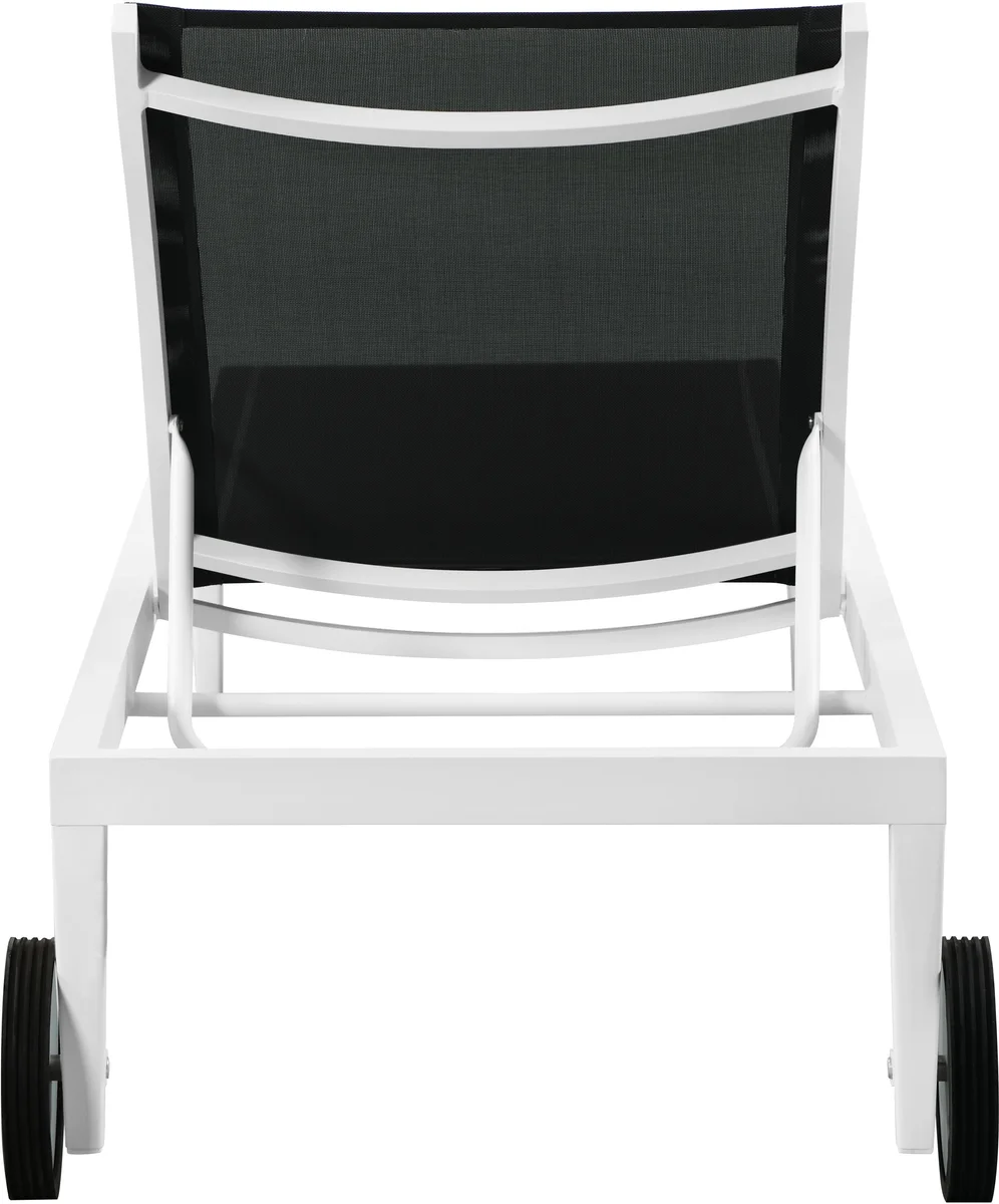 Nizuc - Outdoor Patio Chaise Lounge Chair - Black