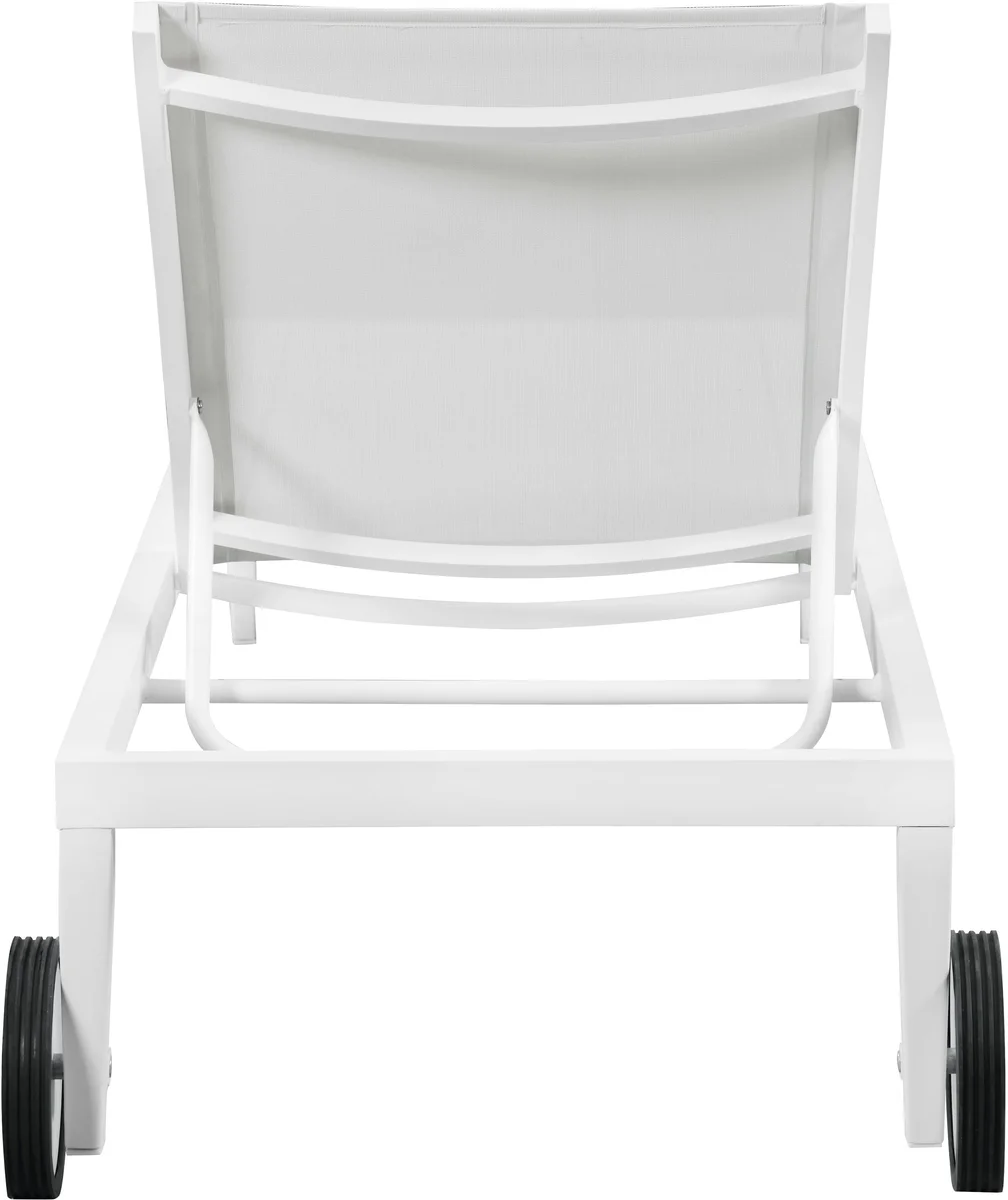 Nizuc - Outdoor Patio Chaise Lounge Chair - White