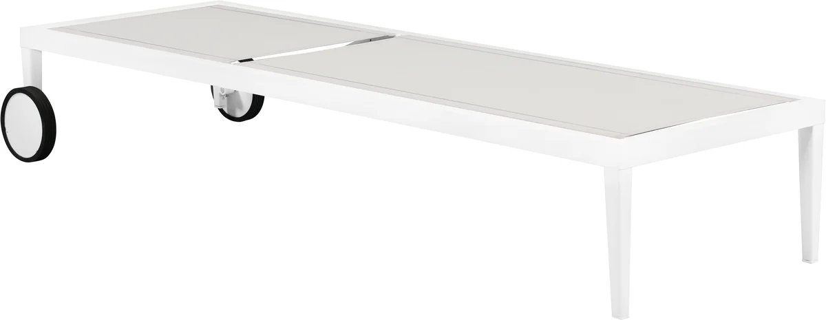 Nizuc - Outdoor Patio Chaise Lounge Chair - White