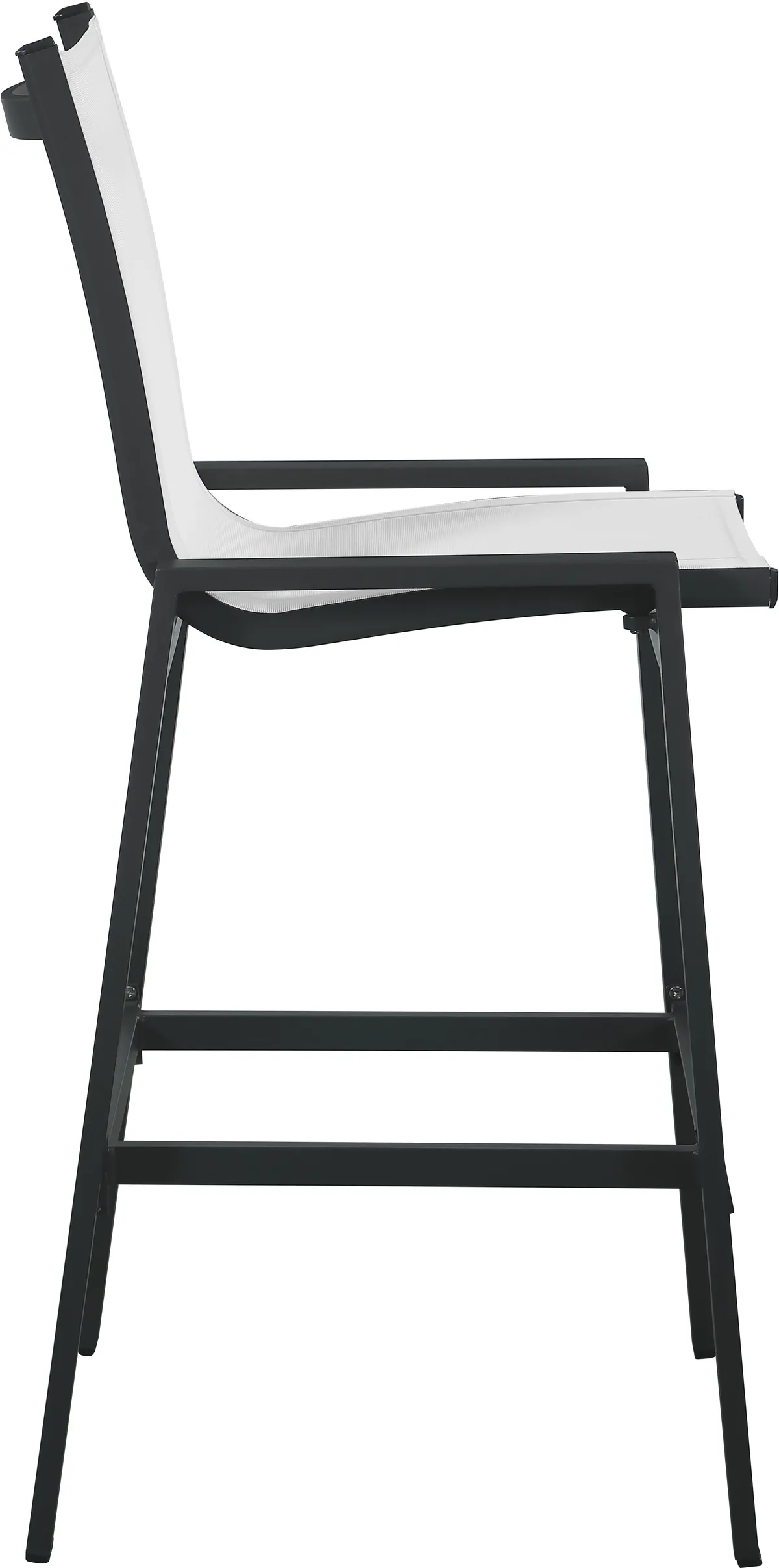 Nizuc - Outdoor Patio Barstool With Gray Base (Set of 2) - White