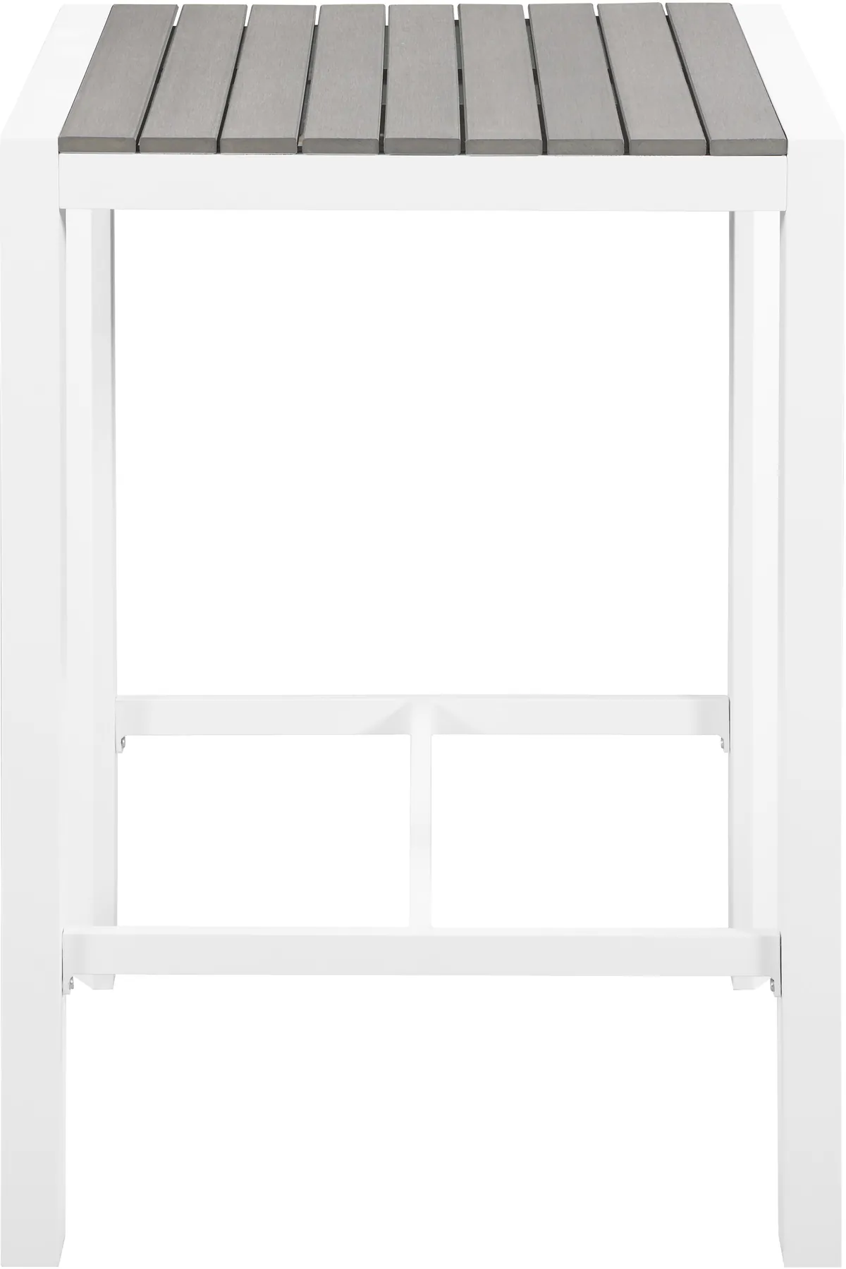 Nizuc - Outdoor Patio Square Bar Table - Gray