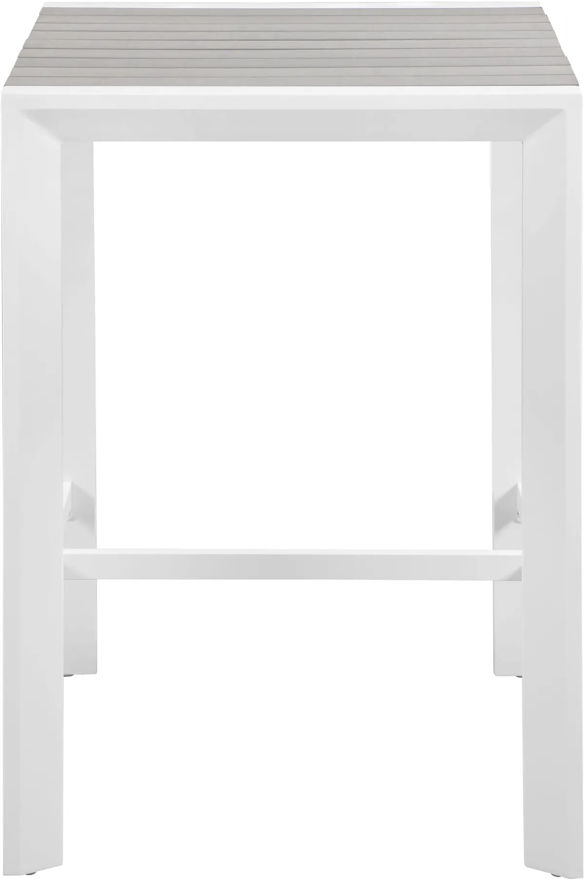 Nizuc - Outdoor Patio Square Bar Table - Gray