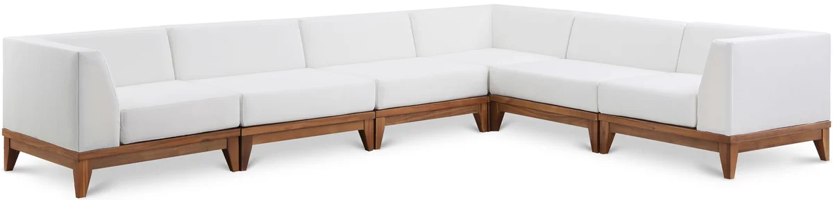 Rio - 6 Piece Modular Sectional - Off White - Fabric