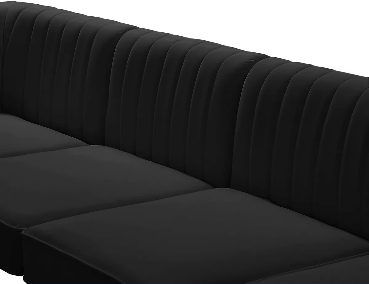Alina - 4 Piece Modular Sectional - Black
