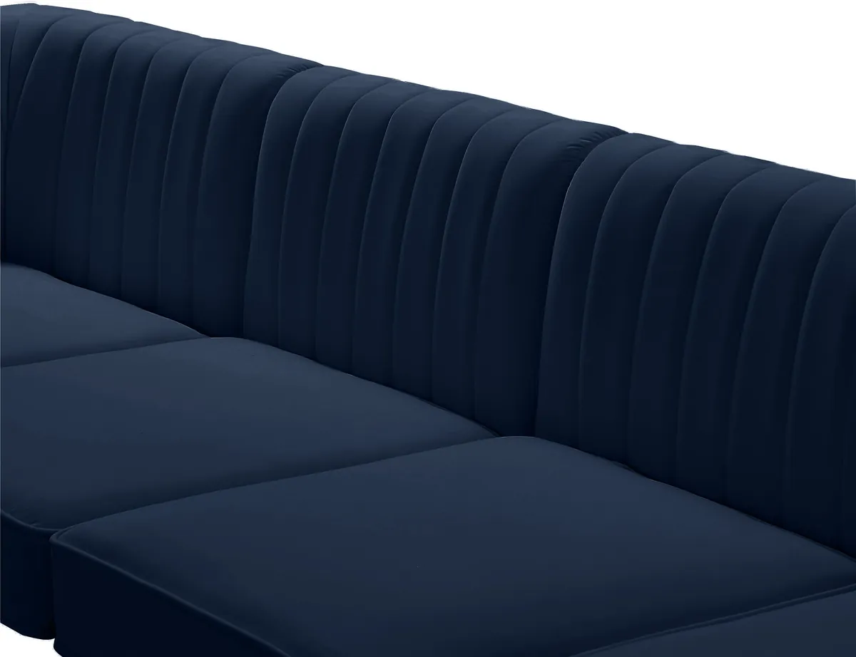 Alina - 4 Piece Modular Sectional - Navy