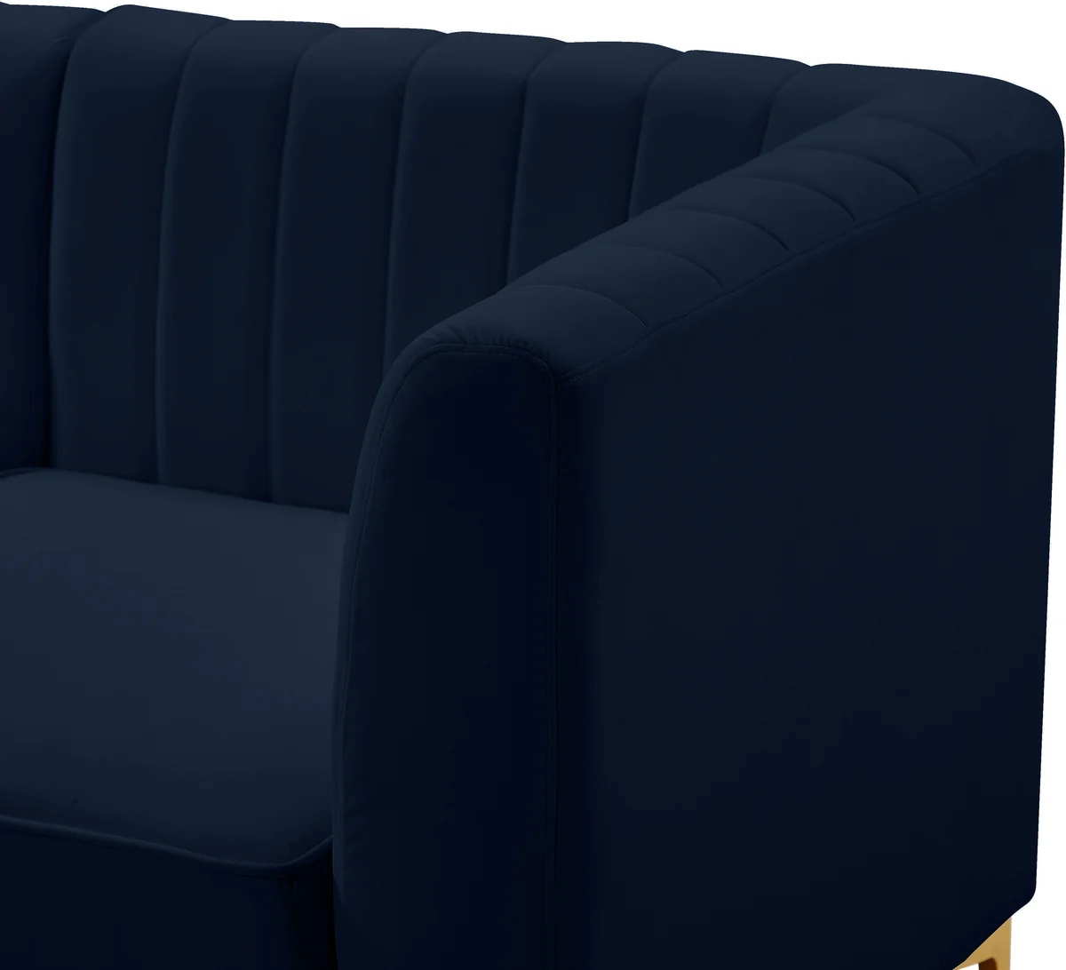 Alina - 7 Piece Modular Sectional - Navy