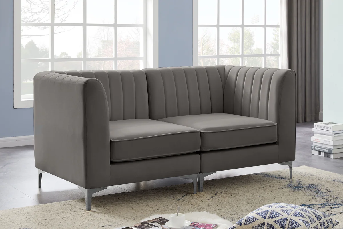 Alina - 2 Piece Modular Sectional - Gray