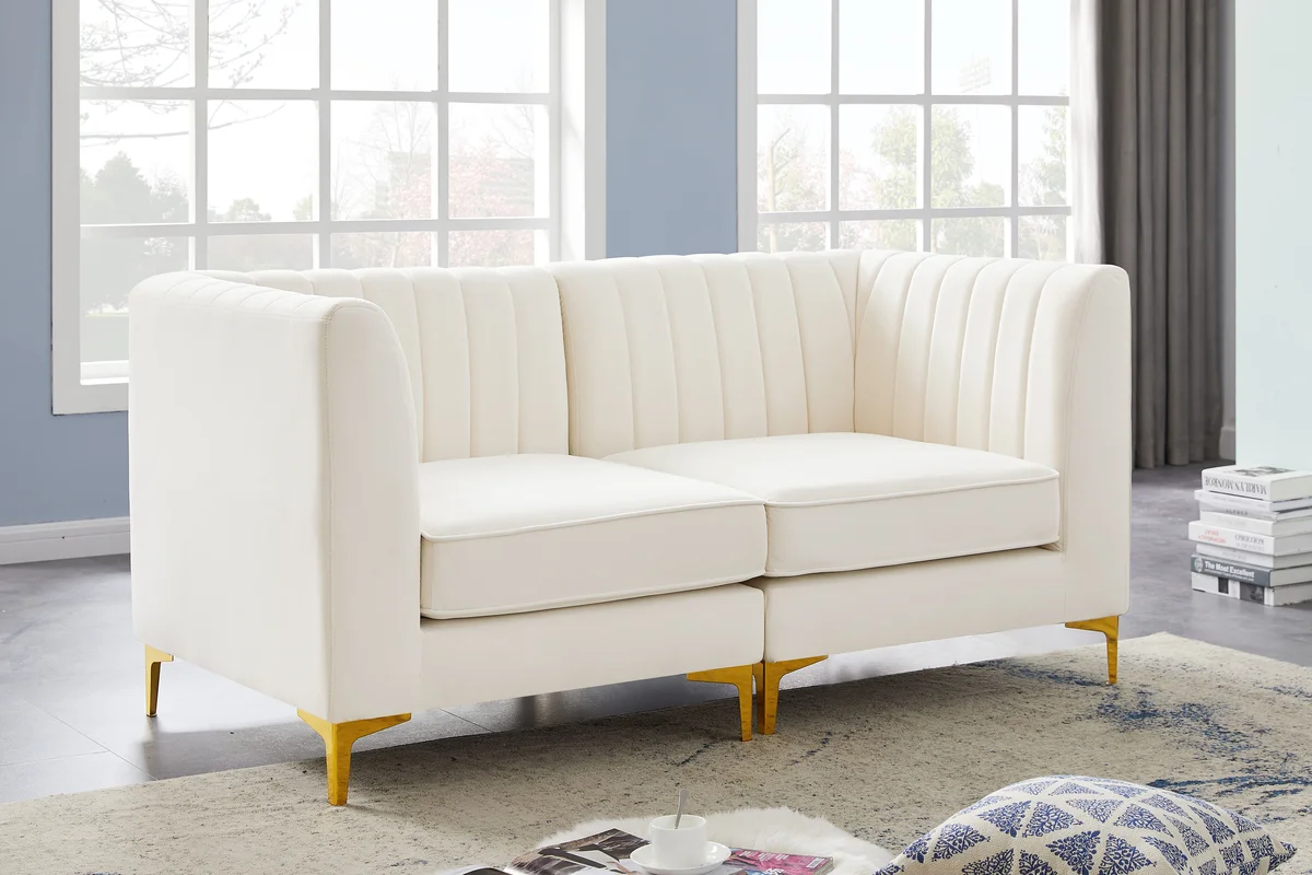Alina - 2 Piece Modular Sectional - Cream