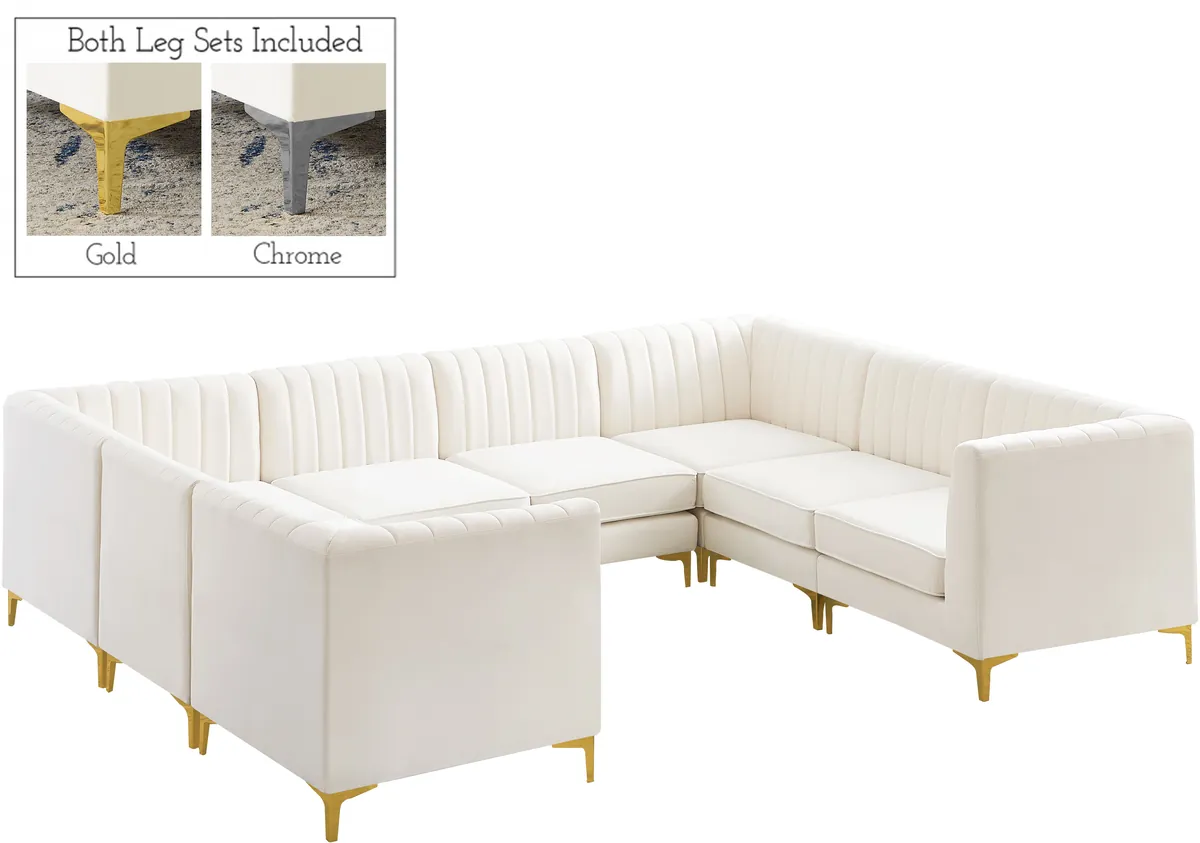 Alina - 8 Piece Modular Sectional - Cream