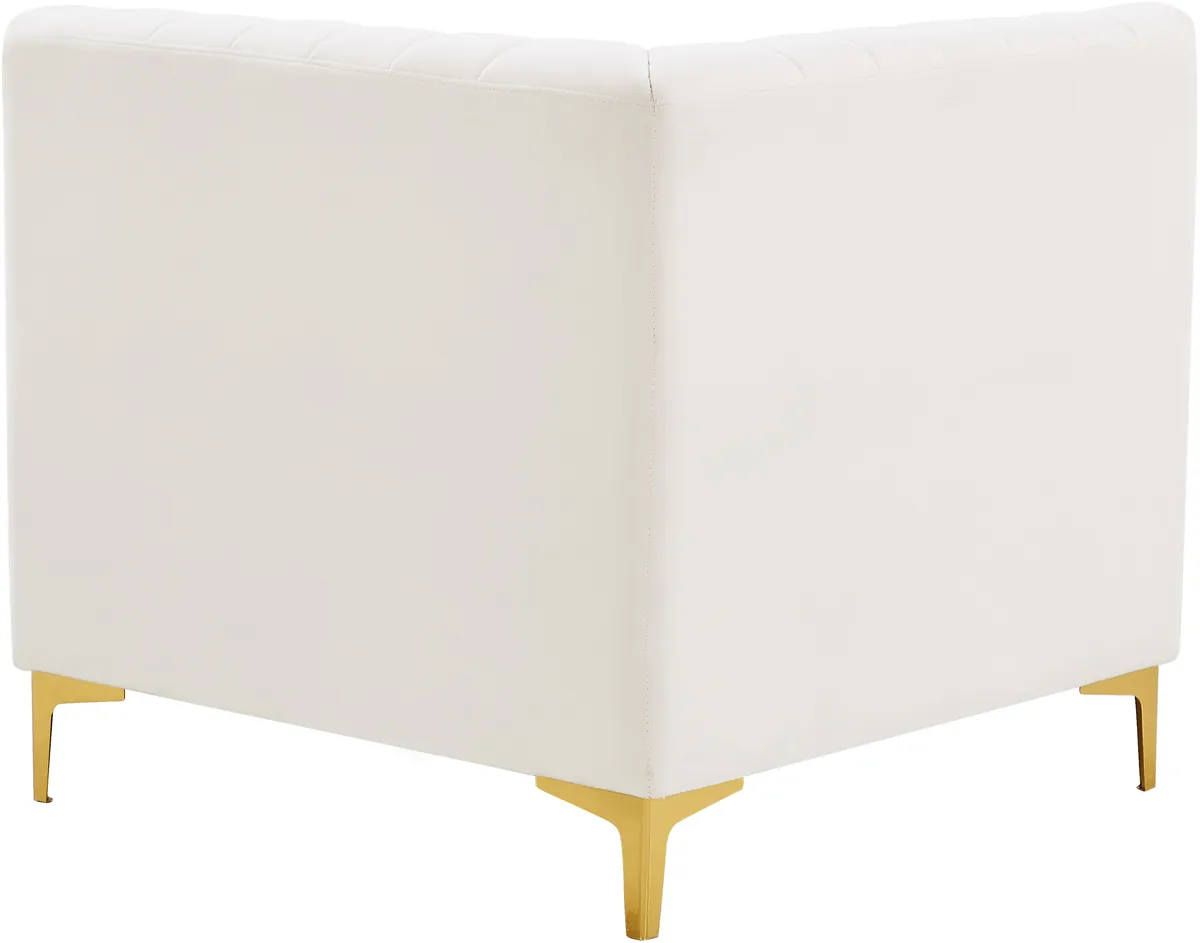 Alina - Corner Chair - Cream