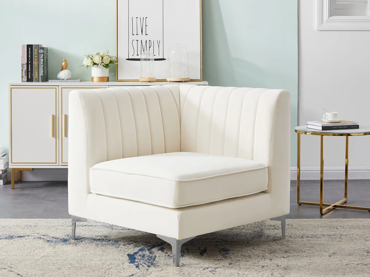 Alina - Corner Chair - Cream