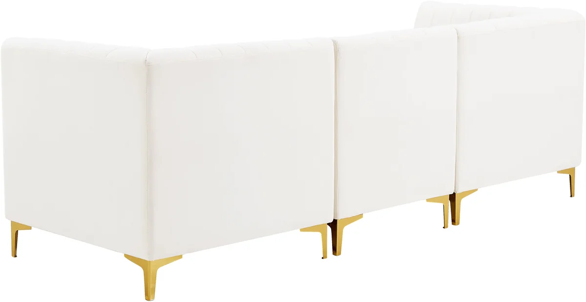 Alina - 3 Piece Modular Sectional - Cream