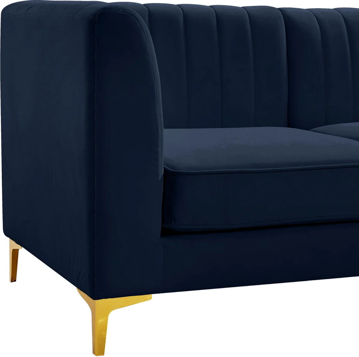 Alina - 5 Piece Modular Armless Sectional - Navy