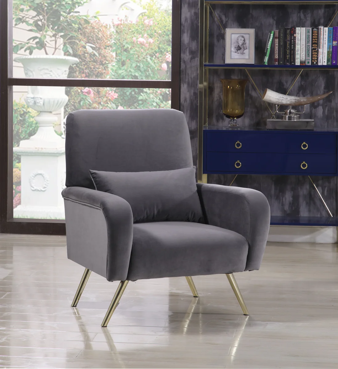 Lips - Chair - Gray - View 2