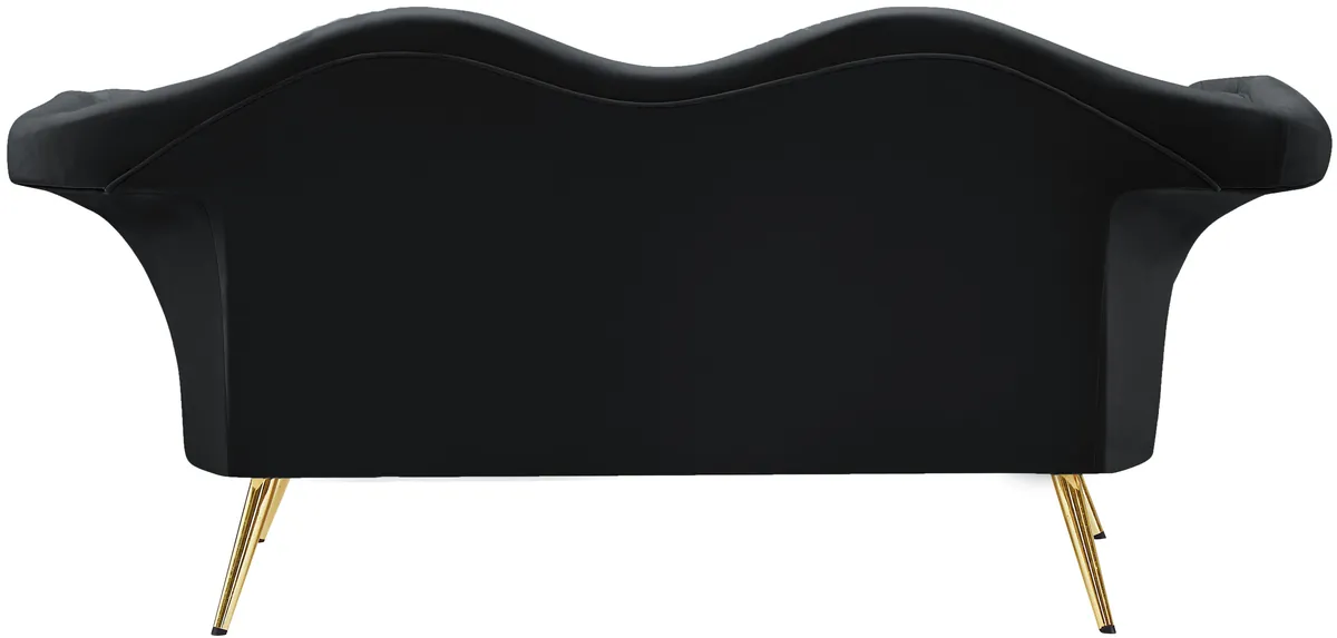 Lips - Loveseat - Black