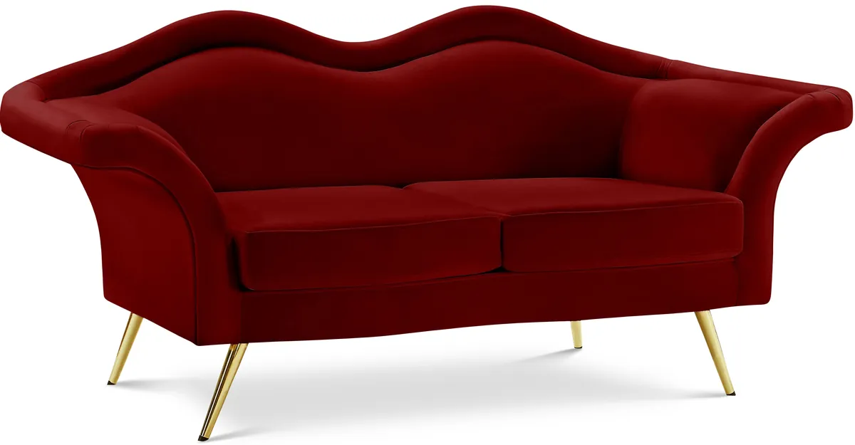 Lips - Loveseat - Red