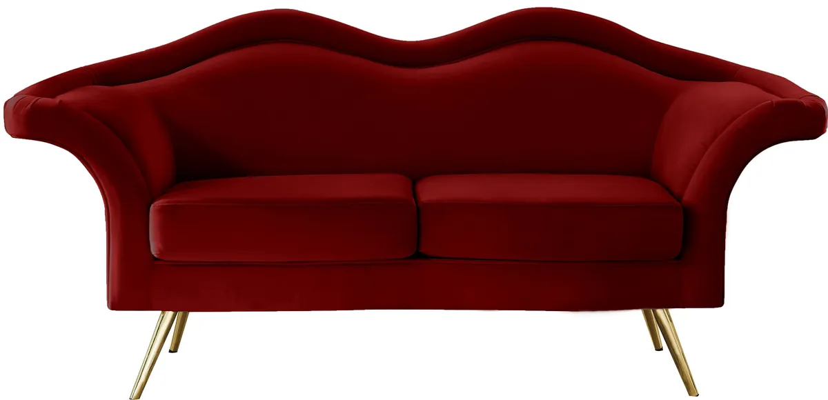 Lips - Loveseat - Red