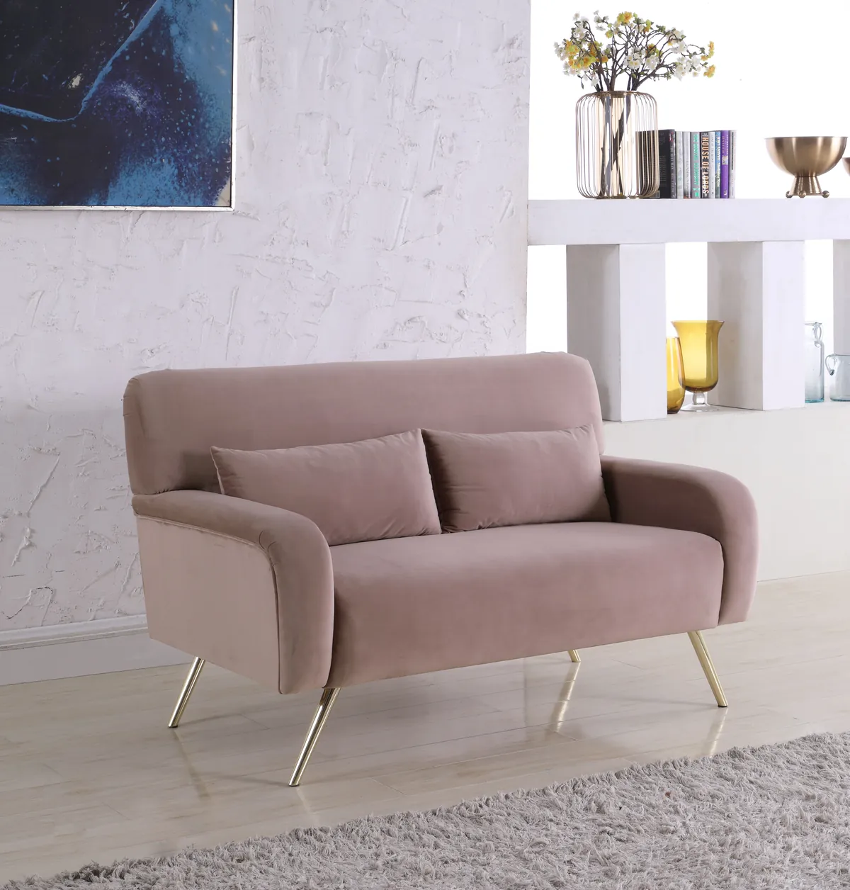 Lips - Loveseat - Pink - View 2