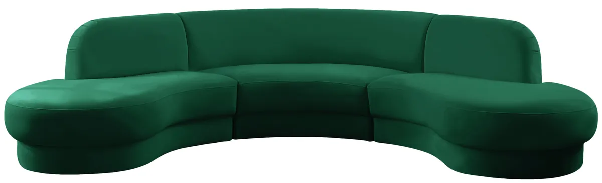 Rosa - 3 Piece Sectional - Green