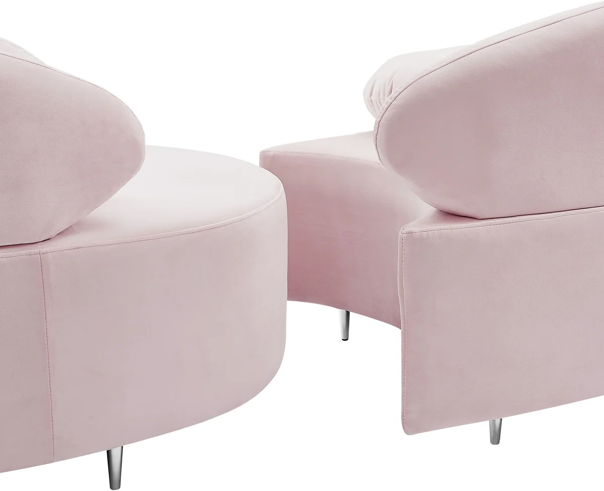 Vivacious - 3 Piece Sectional - Pink